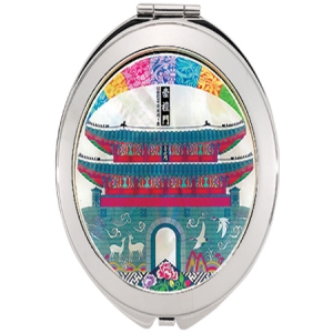 숭례문 조가비자개양면거울(70*70mm)