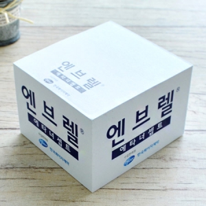 깔끔 측면 인쇄 큐브형 떡메모지 (70*75mm) 500매_한국화이자제약