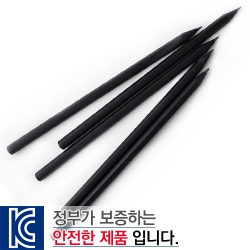 흑목육각미두연필