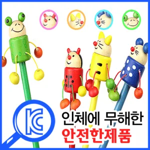 흔들이캐릭터목각연필 | 친환경연필 판촉물 제작