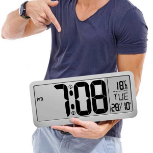 LCD ÃÊ´ëÇü ¿ÍÀ̵彺ũ¸° Ź»ó&º®°ÉÀÌ ½Ã°è (35.6x16x25cm)