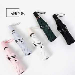 모던더블라인 3단 양우산 접이식 우산 양산 ( 27*6.2cm,8k)