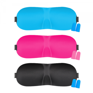 3D입체안대 수면안대(귀마개포함) 블랙 핑크 파랑 인쇄가능