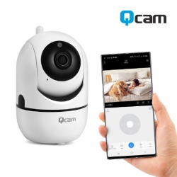 큐캠 QCAM-S10 100만 화소 HD 고화질 보안 IP 카메라 (68x85x107mm / 171.3g)