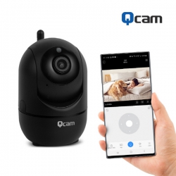 큐캠 QCAM-S20 200만 화소 HD 고화질 보안 IP 카메라 (68x85x107mm / 173.5g)