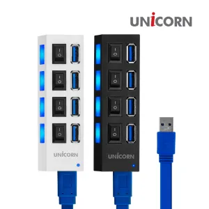 [������] 4��Ʈ USB3.0 USB��� ���� ��������ġ XH-Q4 (35.6x104.7x22mm / ���̺� ���� �� 520mm / 44g)