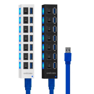 À¯´ÏÄÜ XH-Q5 USB3.0 7Æ÷Æ® Çãºê (35.6x165x22mm / ÄÉÀÌºí ±æÀÌ ¾à 520mm / 73g)