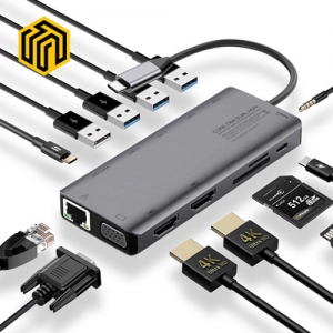 씽크웨이 CORE D84 DUAL HDMI 다기능 멀티허브 (13포트/USB 3.0 Type C)
