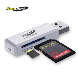 애니포트 USB 3.0 OTG 카드리더기 AP-U30W
