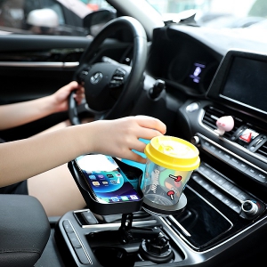 이클아트 차량용 멀티 컵홀더 다된다 갤럭시 z플립3 z플립 애플 아이폰 무선충전기 CHC