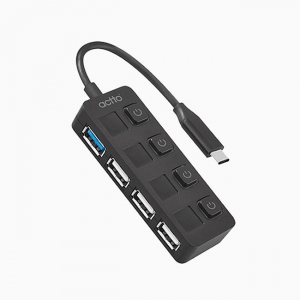 [엑토] 온오프 타입C USB3.2 Gen1&USB2.0허브 HUB-41