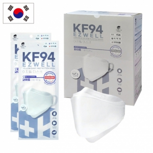 [국산] KF94 이지웰 마스크 4중 필터 대형 화이트