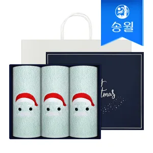 송월타올 산타 3매 케이스+쇼핑백 | 송월타올 판촉물 제작