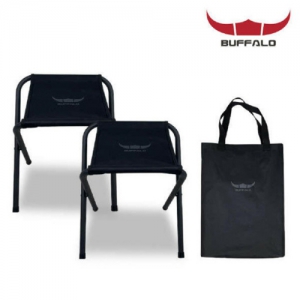 버팔로 BURRALO BBQ 라이트체어 블랙 2P세트/접이식 캠핑의자