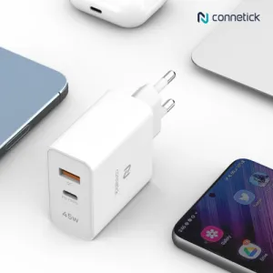 커네틱 USB PD 45W 초고속 PPS멀티 듀얼 충전기 | 30만원이상 구매시 증정 이벤트 제작