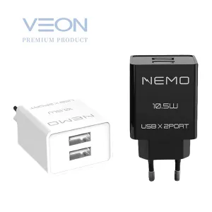 ���� �׸� USB 2��Ʈ ������ ������ 2.1A (CŸ�� 1.2M ���̺�����)