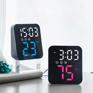 ³Ø½º¿ø Á¤»ç°¢ µðÁöÅÐ LED ¿Âµµ ¾Ë¶÷ Ź»ó º®°ÉÀ̰â¿ë ½Ã°è 4 color