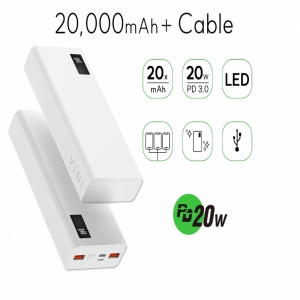 PD3.0 20W  20000mah Ʈ ͸+̺ 3  ӹ͸ d022