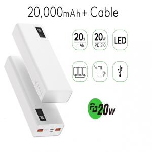 PD3.0 20W °í¼ÓÃæÀü 20000mah ½½¸²ÇÇÆ® º¸Á¶¹èÅ͸®+ÄÉÀ̺í 3´ë µ¿½ÃÃæÀü °í¼Ó¹èÅ͸® d022