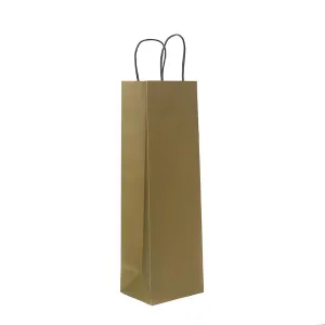 카키 지끈 1본입 와인 쇼핑백  (130x100x410mm)(1묶음:50장) | 도시락 와인백 판촉물 제작