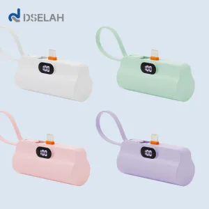 desleah �𼿶� �÷� PD 20W ���� LCD ���� ���÷��� 5000mAh 2 in 1 �̴� ��ŷ�� �������͸�