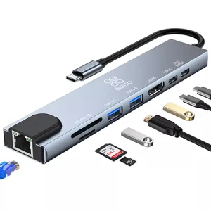 ������ 8in1 USB cŸ�� ��Ʈ�� �ƺ� ��Ƽ ���