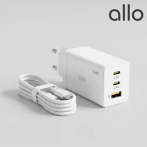 �˷� UC365G 3��Ʈ 65W GaN �ʰ��� ��Ƽ ������ + C To CŸ�� ���� ���̺�