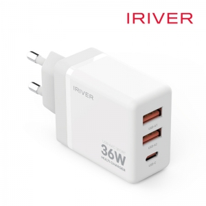 ¾ÆÀ̸®¹ö IHA-H36AC 36W AAC QC3.0 3Æ÷Æ® ¸ÖƼ °¡Á¤¿ë ÃæÀü±â(AtoCÄÉÀ̺íÆ÷ÇÔ)