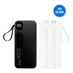 [] 뷮 10000mAh CŸ+8 ü PD 22.5W ʰ  ͸ PB-10KM (70mm x 18mm x 147mm /234g)