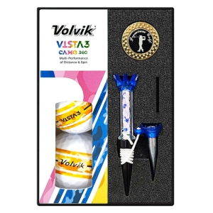[Volvik] VISTA3 카모360 골프공 선물세트 3구 221 | 골프용품세트 판촉물 제작