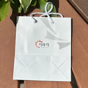 [주문제작] 종이쇼핑백_덴탈 클리닉 (300x100x330mm) | 세로형 쇼핑백 판촉물 제작