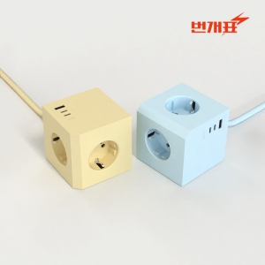 ����ǥ ť�� ������ ��Ƽ��(3��,USB)-1.8m������