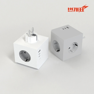 ¹ø°³Ç¥ Å¥ºê µðÀÚÀÎ ¸ÖƼÅÇ(3±¸,USB)-Ç÷¯±×Çü