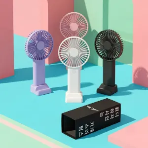 [굿즈 골드넬]핸디 거치 선풍기 C타입 | 미니 휴대용선풍기 판촉물 제작
