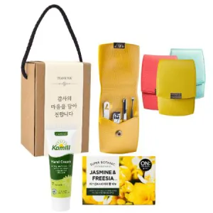 777 쓰리쎄븐 손톱깎이(4PCS)  + 카밀 핸드크림 + 온더바디비누 선물세트 | 손톱깎이 네일케어 판촉물 제작