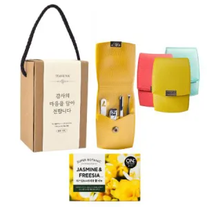 777 쓰리쎄븐 손톱깎이(4PCS)  + 온더바디비누 선물세트 | 손톱깎이 네일케어 판촉물 제작