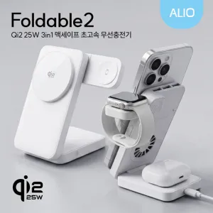 ALIO Qi2.2 25W �Ƽ����� 3in1 ������2 �ʰ��� ����������(����,��ġ��������)