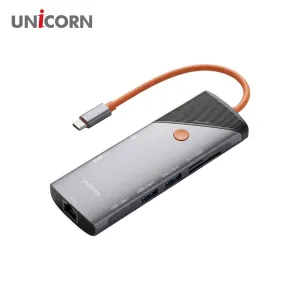 [������] 8IN1 �ⰡLAN/HDMI ��Ƽ��� PD90W���� 4K TF SDī�帮�� TCH-L80 (137mm x 44mm x 15mm / 71g)