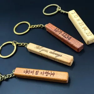 원목 각인 키링 우드 열쇠고리 JL | 기능성열쇠고리 판촉물 제작