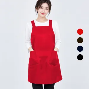 깔끔한 X형 앞치마 카페 식당 주방 서빙용 단체복 유니폼 | 앞치마 판촉물 제작