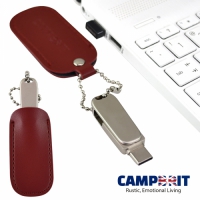 [캠브리트] 가죽 지갑형 C타입 USB 메모리 3.0 16G~128G (WCT01)