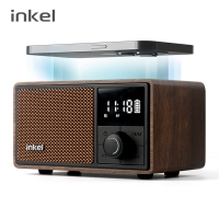 인켈 15W 고속무선충전시계 휴대용 블루투스스피커 라디오 SOUL
