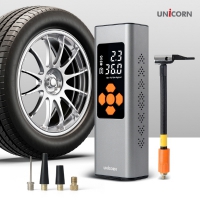 유니콘 6000mAh 대용량 타이어 공기주입 에어펌프 보조배터리 자전거 자동차 휴대용 공기주입기 CTP-6000M (69.5mm x 208mm x 46.5mm / 690g)