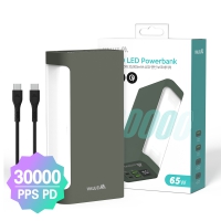 [] LED  PD 65W ʰ ͸ 30000mAh(1/4+ ),(CtoC 60W 0.5M  ̺ )