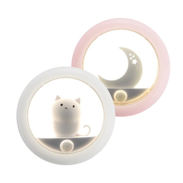 모션감지 LED 센서등 고양이 / 달(품절)