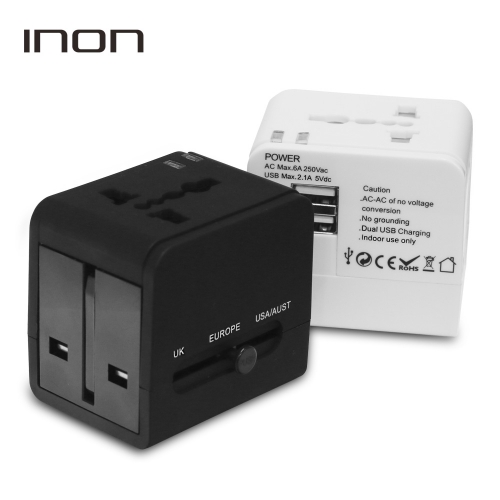 아이논 INON USB 2포트 여행용 멀티어댑터 IN-TA210