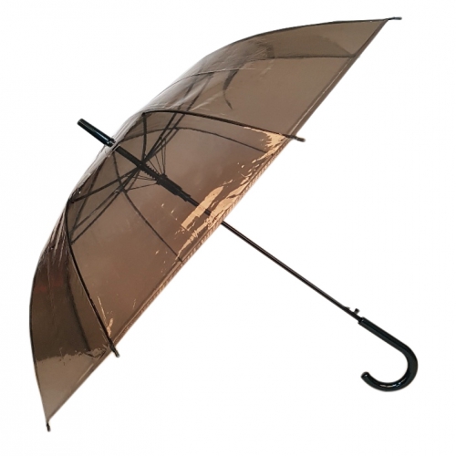 우산 아동우산/투명우산 발렌타인 POE60*8 자동FRP투명검정무지 상품 사진