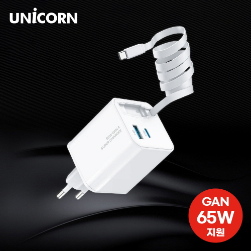 ����Ʈ����ǰ �ڵ��� ������ ��������� [������] ��Ÿ�� ���̺���ü�� ��Ƽ 2��Ʈ GaN 65W PD �ʰ��� ������ KA-800PD (47mm x 47mm x 95mm / 147g / ���̺� ���� �� 680mm) ��ǰ ����