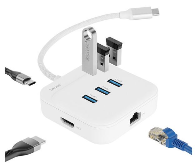 ��ǻ�Ϳ�ǰ USB���/����� ���̳�Ʈ CH60P CŸ�� �̴��� ����Ʈ 4K 60Hz ��Ƽ ��� 6in1 ��ǰ ����