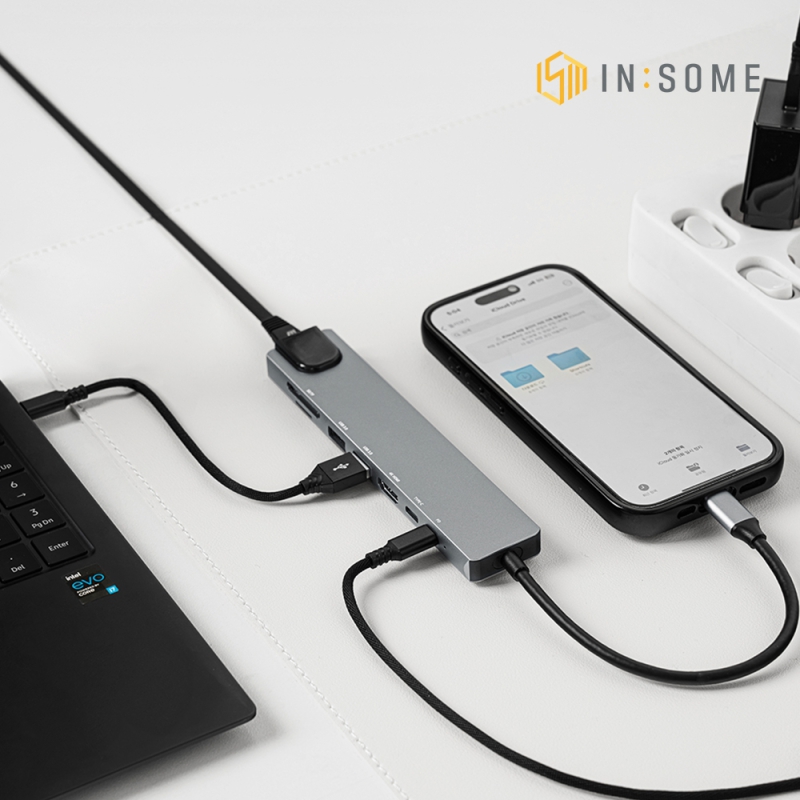 ��ǻ�Ϳ�ǰ USB���/����� �ν� 8IN1 CŸ�� ��Ƽ��� IMH-2 ��ǰ ����